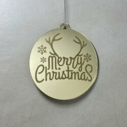 Pallina di Natale con incisione Decorazioni Regplex in Plexiglas PN-85