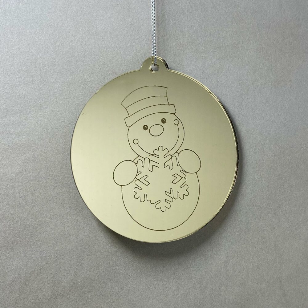 Pallina di Natale con incisione Decorazioni Regplex in Plexiglas PN-87 - immagine 2