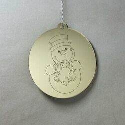 Pallina di Natale con incisione Decorazioni Regplex in Plexiglas PN-87 - immagine 2