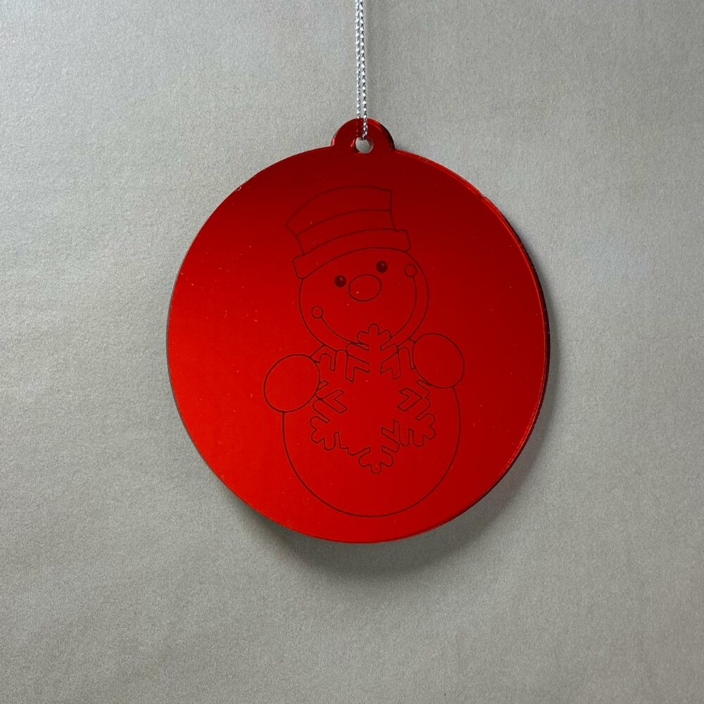 Pallina di Natale con incisione Decorazioni Regplex in Plexiglas PN-87 - immagine 3