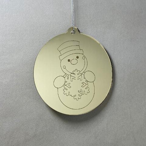 Pallina di Natale con incisione Decorazioni Regplex in Plexiglas PN-87