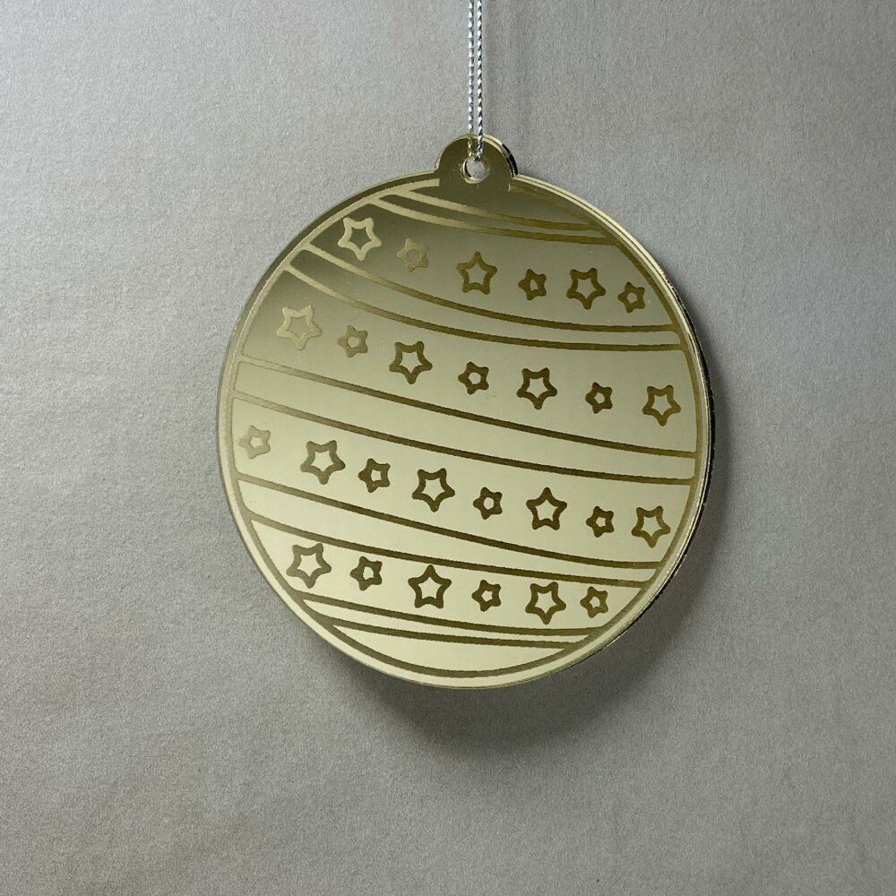 Pallina di Natale con incisione Decorazioni Regplex in Plexiglas PN-89 - immagine 2