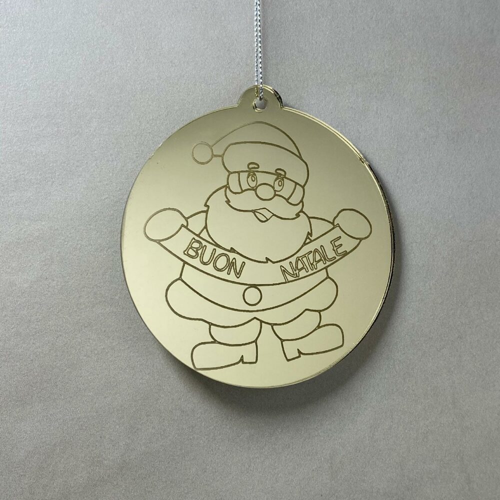 Pallina di Natale con incisione Decorazioni Regplex in Plexiglas PN-90 - immagine 2