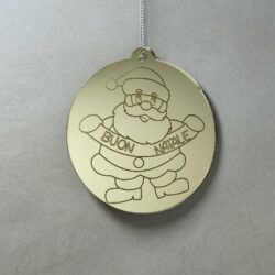 Pallina di Natale con incisione Decorazioni Regplex in Plexiglas PN-90 - immagine 2