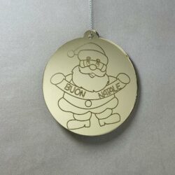 Pallina di Natale con incisione Decorazioni Regplex in Plexiglas PN-90