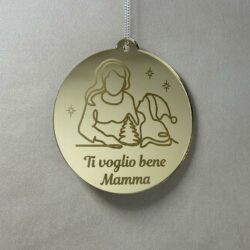 Pallina di Natale con incisione Famiglia Regplex in Plexiglas PN-71 - immagine 2