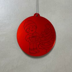 Pallina di Natale con incisione Famiglia Regplex in Plexiglas PN-77 - immagine 3