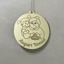 Pallina di Natale con incisione Nonni Regplex in Plexiglas PN-120 - immagine 3