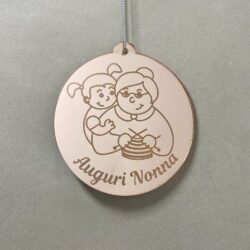 Pallina di Natale con incisione Nonni Regplex in Plexiglas PN-120