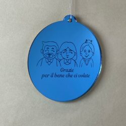 Pallina di Natale con incisione Nonni Regplex in Plexiglas PN-48 - immagine 3
