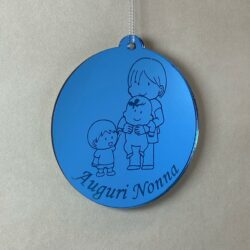Pallina di Natale con incisione Nonni Regplex in Plexiglas PN-51 - immagine 3