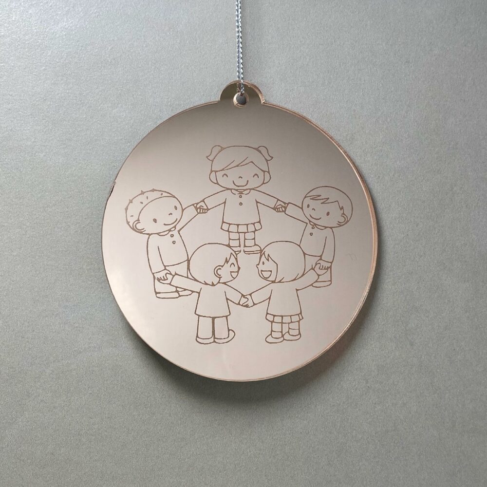 Pallina di Natale con incisione Scuola Regplex in Plexiglas PN-63 - immagine 2