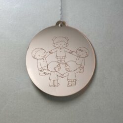 Pallina di Natale con incisione Scuola Regplex in Plexiglas PN-63 - immagine 2