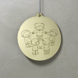 Pallina di Natale con incisione Scuola Regplex in Plexiglas PN-63 - immagine 3