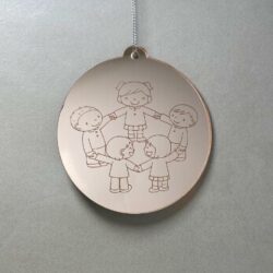 Pallina di Natale con incisione Scuola Regplex in Plexiglas PN-63