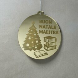 Pallina di Natale con incisione Scuola Regplex in Plexiglas PN-64 - immagine 2