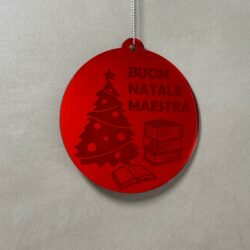 Pallina di Natale con incisione Scuola Regplex in Plexiglas PN-64 - immagine 3