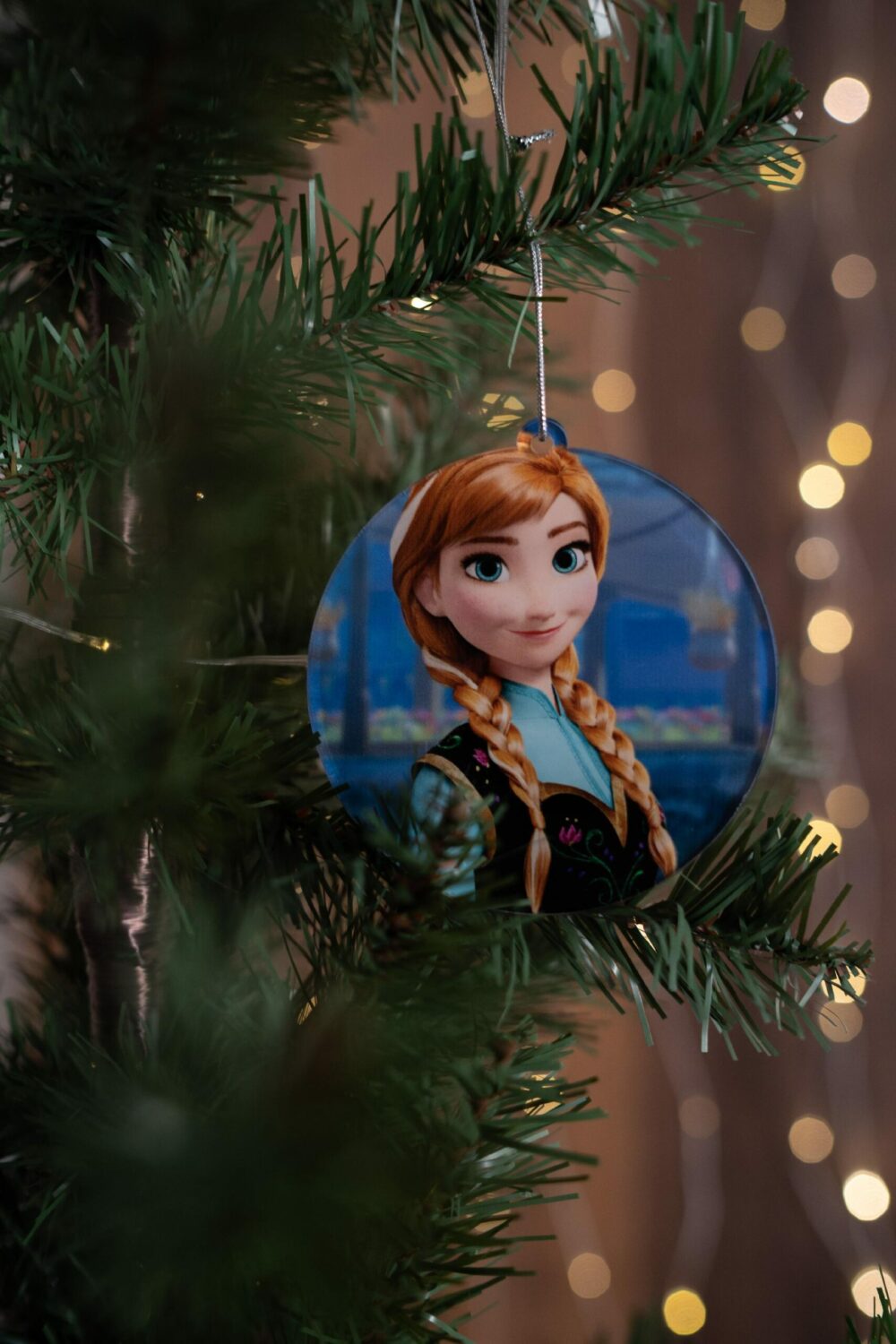 Pallina di Natale con personaggi Disney - Anna di Frozen - Decorazioni Regplex in Plexiglas PN-3 - immagine 3