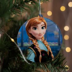 Pallina di Natale con personaggi Disney - Anna di Frozen - Decorazioni Regplex in Plexiglas PN-3