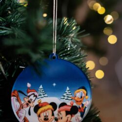 Pallina di Natale con personaggi Disney Topolino e Company - Decorazioni Regplex in Plexiglas PN-6 - immagine 2