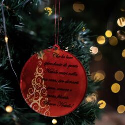 Pallina di Natale con Scritta - Decorazioni Regplex in Plexiglas PN-1 - immagine 3