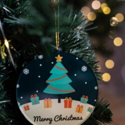 Pallina di Natale con stampa Albero di Natale Regplex in Plexiglas PN-22 - immagine 2