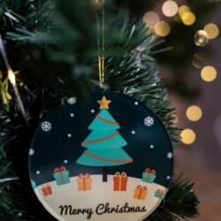 Pallina di Natale con stampa Albero di Natale Regplex in Plexiglas PN-22