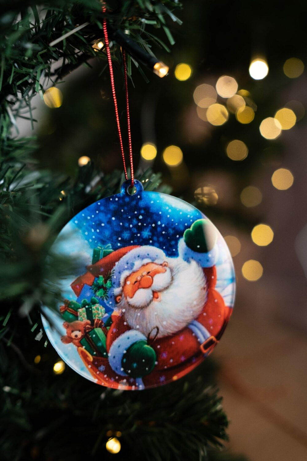 Pallina di Natale con stampa di Babbo Natale Regplex in Plexiglas PN-21 - immagine 2