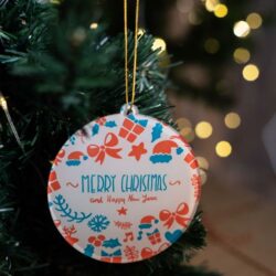 Pallina di Natale con stampa Merry Christmas Regplex in Plexiglas PN-20