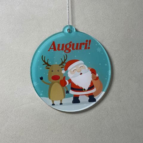 Pallina di Natale con stampa Regplex in Plexiglas PN-108