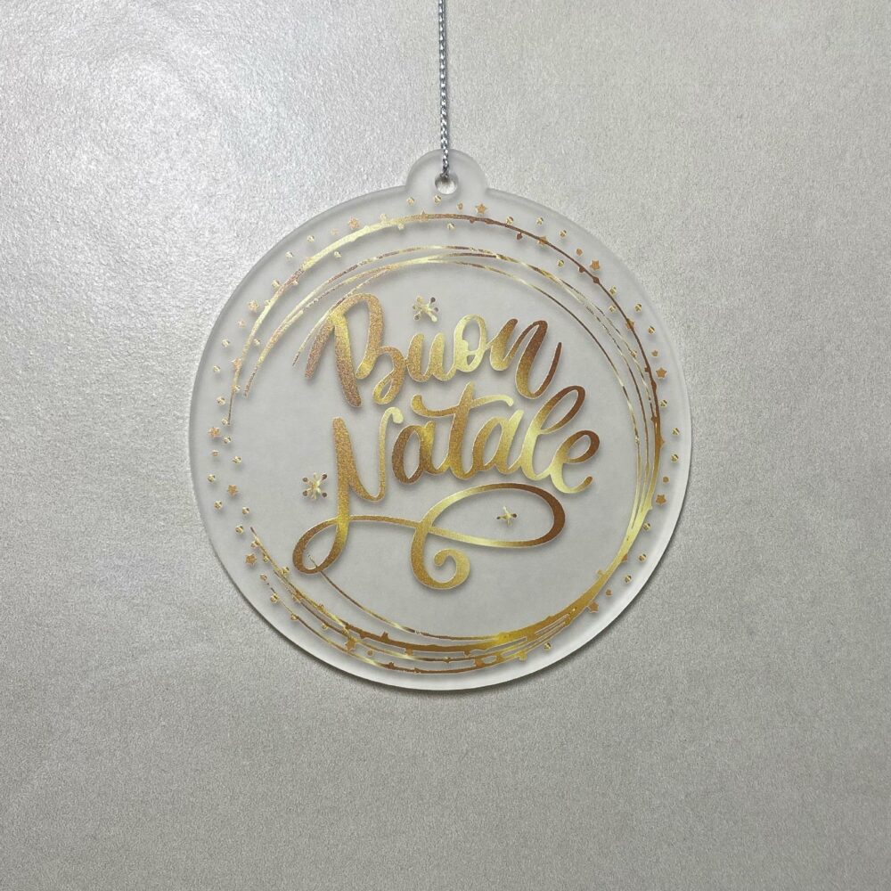 Pallina di Natale con stampa Regplex in Plexiglas PN-112 - immagine 2