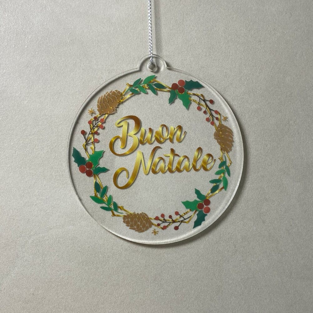 Pallina di Natale con stampa Regplex in Plexiglas PN-113 - immagine 2