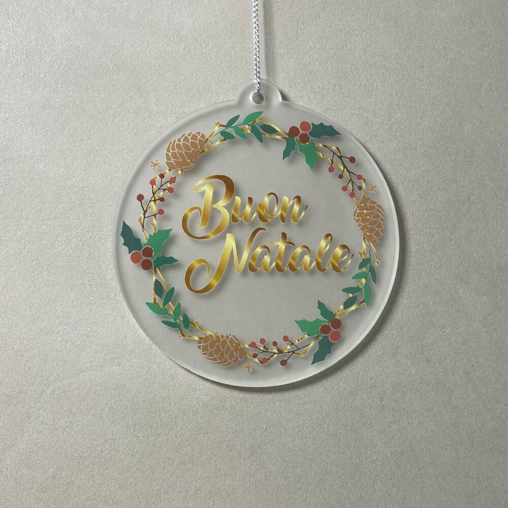 Pallina di Natale con stampa Regplex in Plexiglas PN-113 - immagine 3