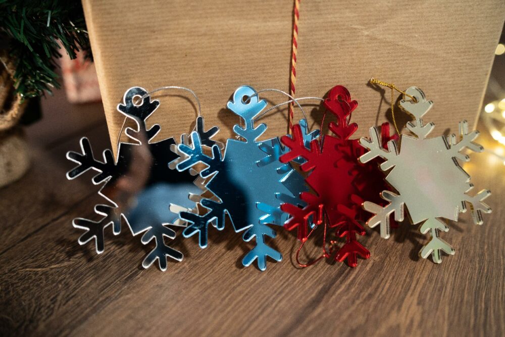 Pallina di Natale - Fiocco di Neve - Decorazioni Regplex in Plexiglas PN-2 - immagine 2