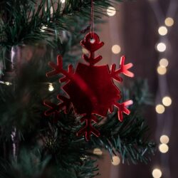 Pallina di Natale - Fiocco di Neve - Decorazioni Regplex in Plexiglas PN-2 - immagine 3