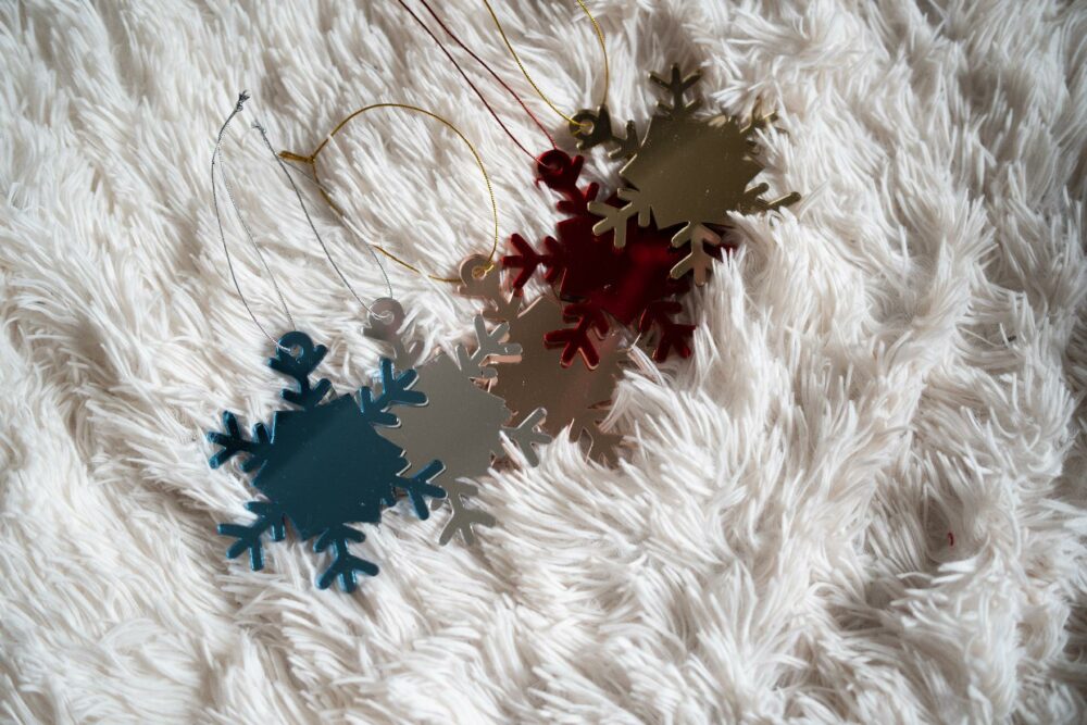 Pallina di Natale - Fiocco di Neve - Decorazioni Regplex in Plexiglas PN-2 - immagine 5