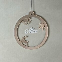 Pallina di Natale in Plexiglas Regplex con Nome personalizzato PNP-2 - immagine 5