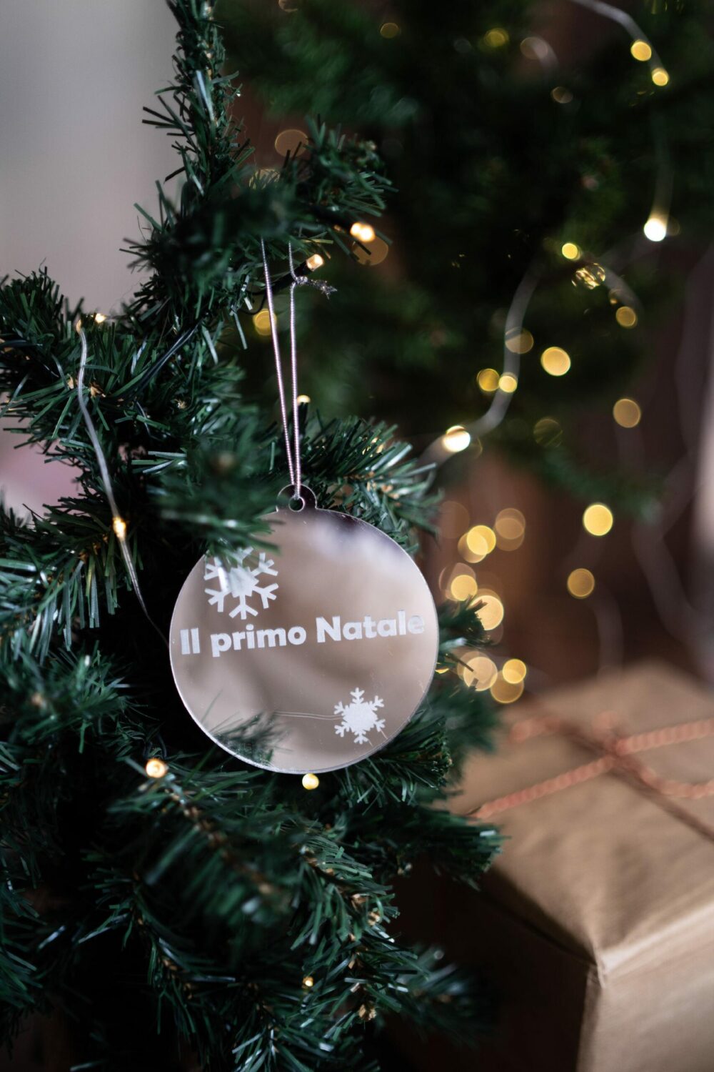 Pallina di Natale - "Il Primo Natale di... " - Decorazioni in Plexiglas Regplex Scritta Personalizzata PNP-3 - immagine 6