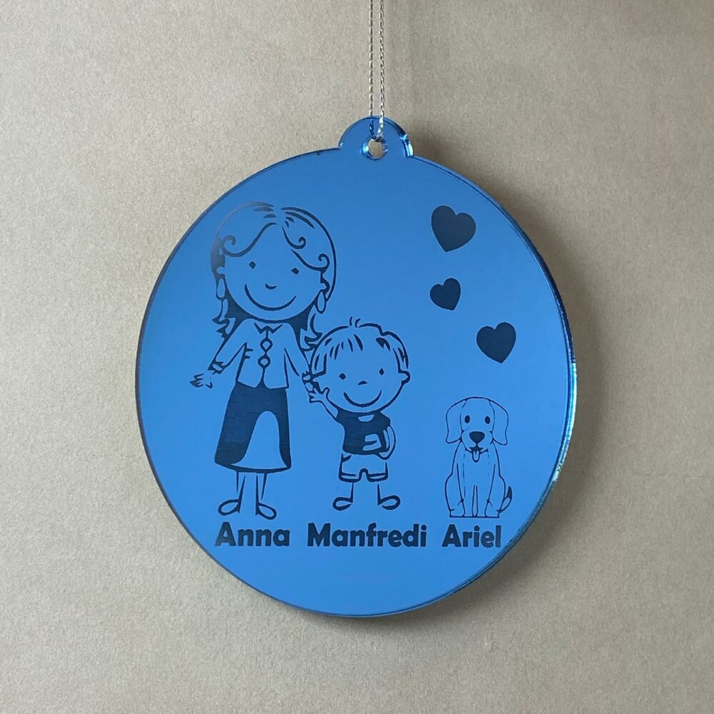 Pallina di Natale tema Animali Regplex Scritta Personalizzata PNP-22 - immagine 2