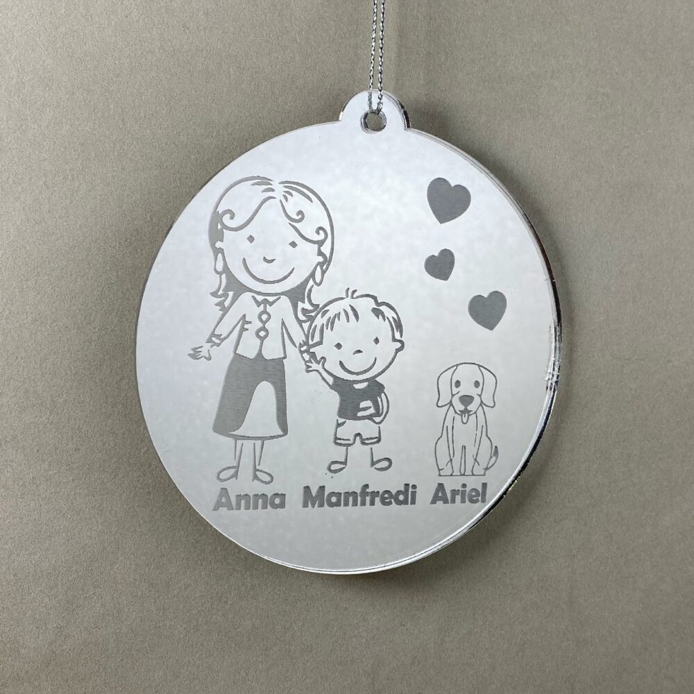 Pallina di Natale tema Animali Regplex Scritta Personalizzata PNP-22 - immagine 3