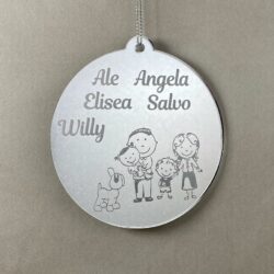 Pallina di Natale tema Animali Regplex Scritta Personalizzata PNP-24 - immagine 2