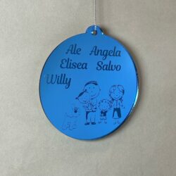 Pallina di Natale tema Animali Regplex Scritta Personalizzata PNP-24 - immagine 3