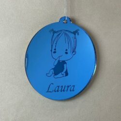 Pallina di Natale tema Bambini Regplex Scritta Personalizzata PNP-10