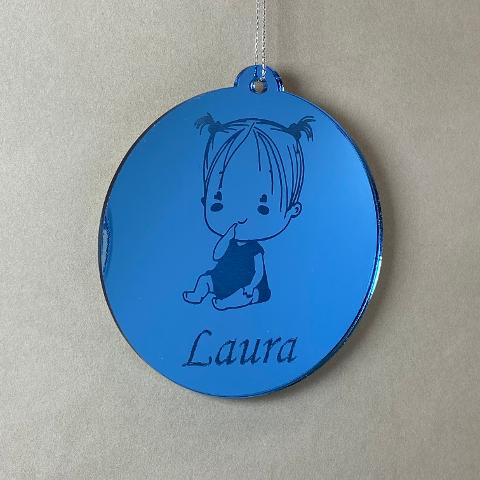 Pallina di Natale tema Bambini Regplex Scritta Personalizzata PNP-10