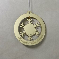 Pallina di Natale tema Bambini Regplex Scritta Personalizzata PNP-48 - immagine 2