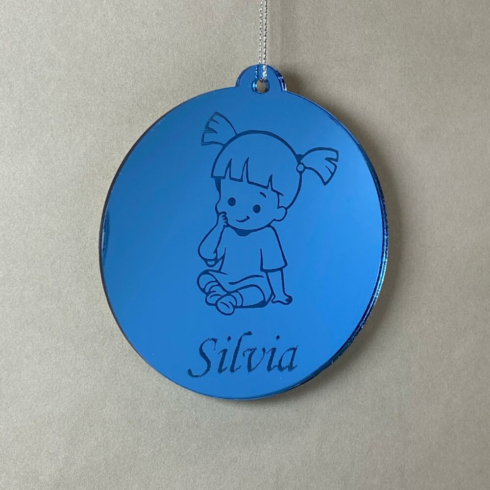 Pallina di Natale tema Bambini Regplex Scritta Personalizzata PNP-9 - immagine 2