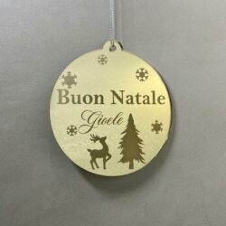 Pallina di Natale tema Decorazioni Regplex Scritta Personalizzata PNP-59 - immagine 2