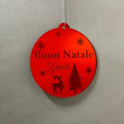 Pallina di Natale tema Decorazioni Regplex Scritta Personalizzata PNP-59 - immagine 3