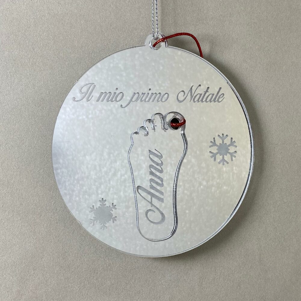 Pallina di Natale tema Famiglia Regplex Scritta Personalizzata PNP-40 - immagine 3