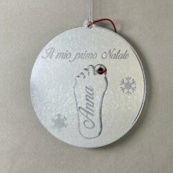 Pallina di Natale tema Famiglia Regplex Scritta Personalizzata PNP-40 - immagine 3
